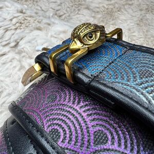 Kurt Geiger multi color belt with Gold Eagle Emblem
